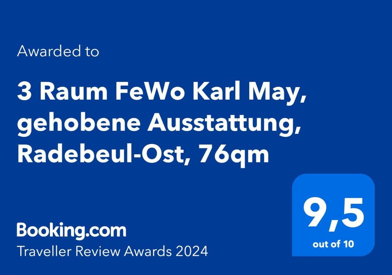 3 Raum Fewo Karl May, Gehobene Ausstattung, Radebeul-Ost, 76Qm Exterior photo